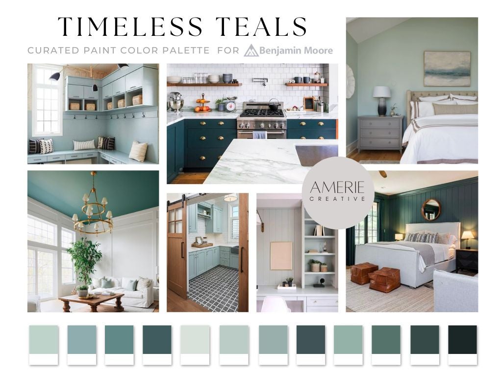 Teal Color Palette Interior Design